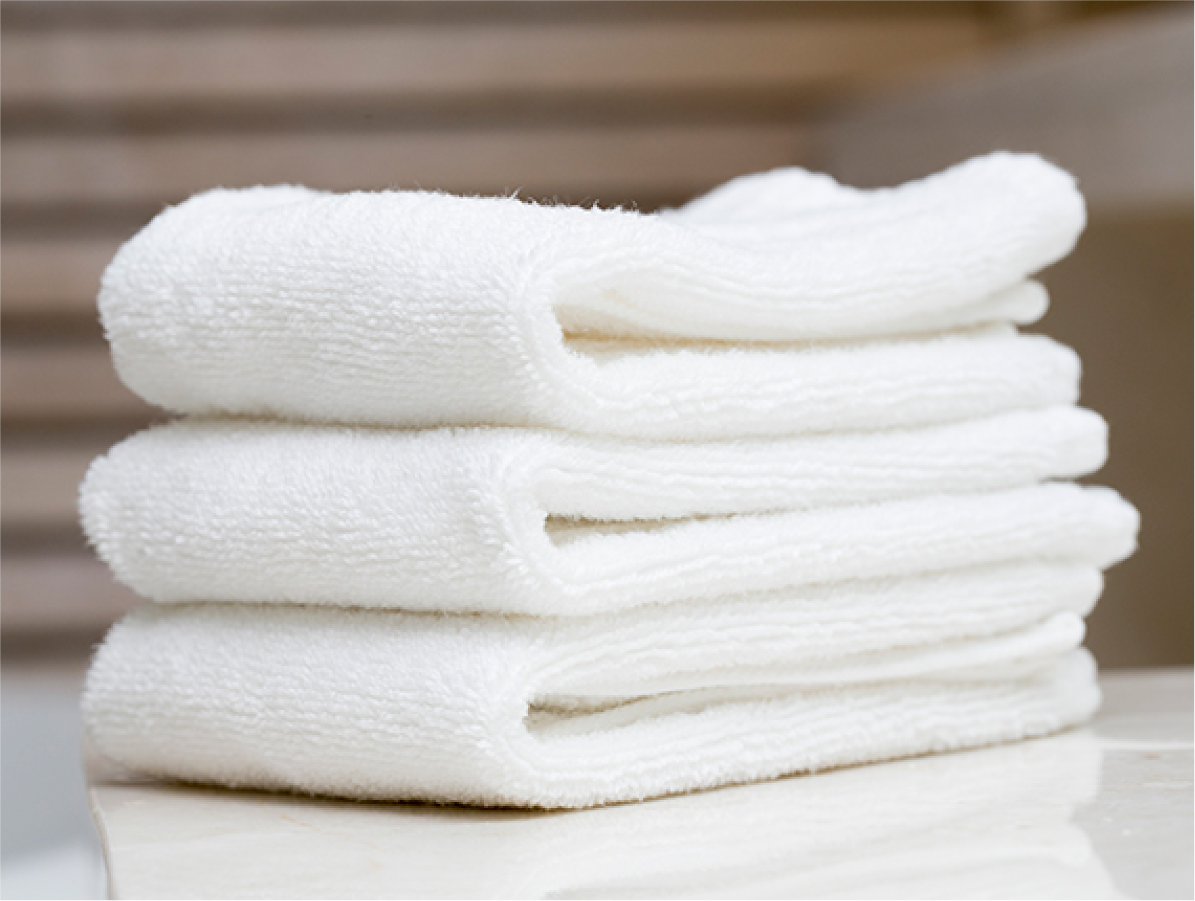 Stack of hand towels
