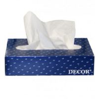 Box of facial tissues