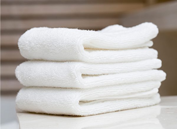 Stack of hand towels