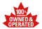 100% canadian owned & operated badge