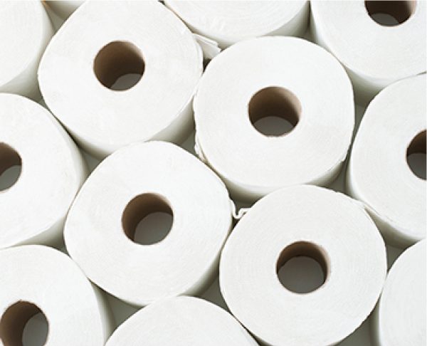 A group of toilet paper rolls